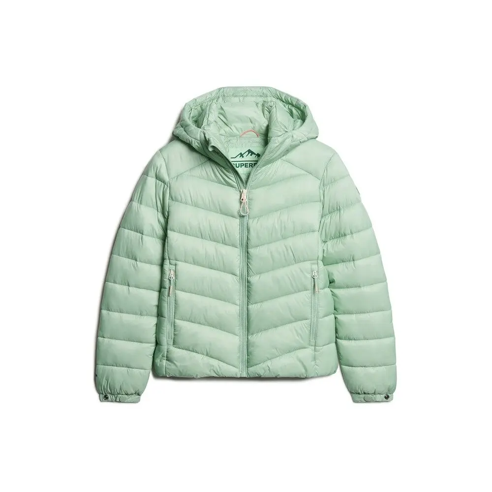 Plumífero con capucha de mujer Superdry Fuji Basket-Center