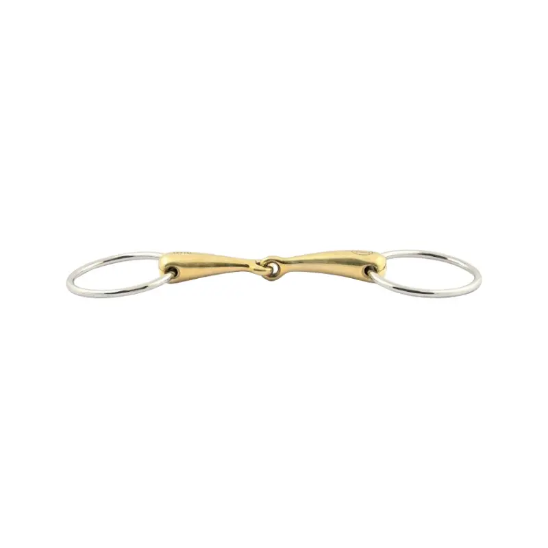 Mors 2 anneaux pour cheval gros canons Jump'In 70 mm