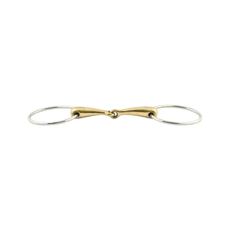 Mors 2 anneaux pour cheval gros canons Jump'In 90 mm