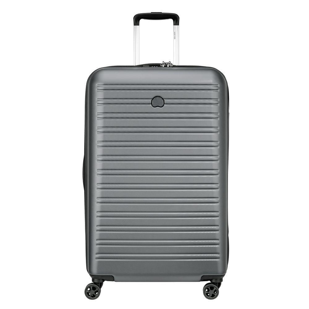 3219110463484 - DELSEY PARIS 4-Rollen-Trolley Segur 20 Hartschale Emblem Kreuzspanngurte TSA-Schloss uni 78 cm 105 l grau
