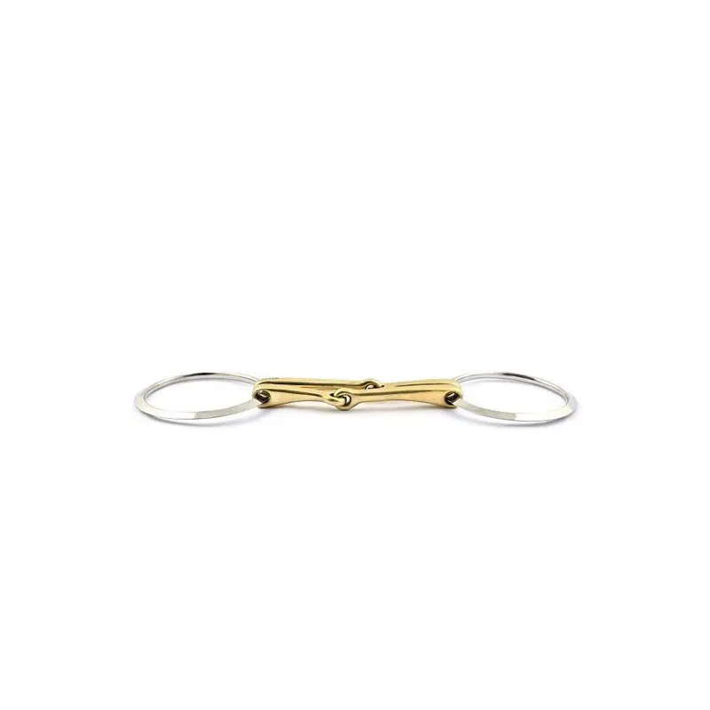 Mors 2 anneaux pour cheval avec double canons Jump'In