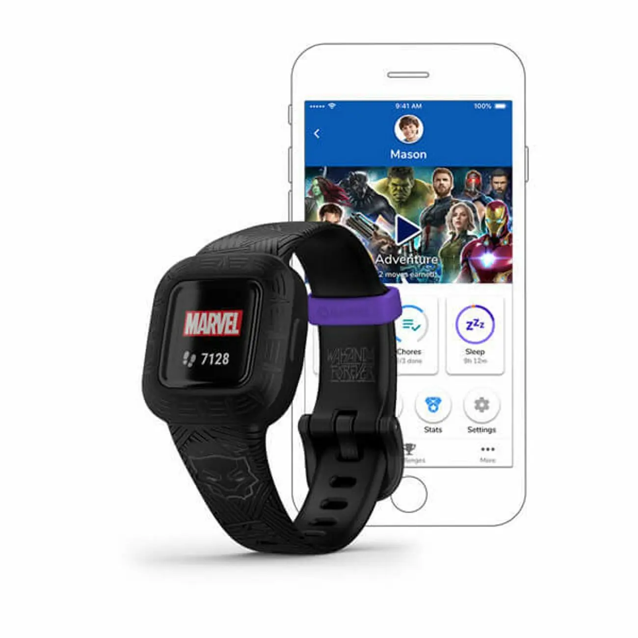 Velo Store - UK Garmin Vívofit 3 marvel black panther kids watch | Extra 10% off with Subscription, Postage £16.79 to UK Fedex.