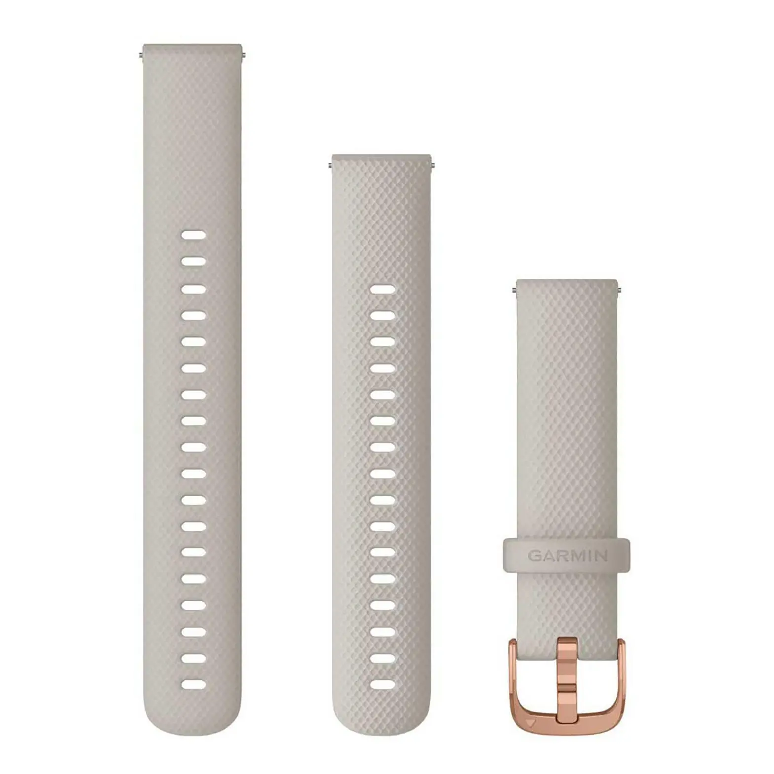 Garmin Unisex Beige Silicone Watchband Quick Release (18 Mm)