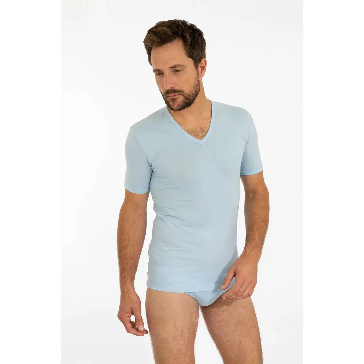 3422760005991 - T-Shirt mit V-Ausschnitt Armor-Lux