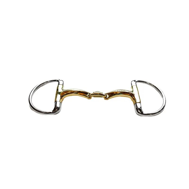 Mors olive pour cheval double brisure canons confort Jump'In
