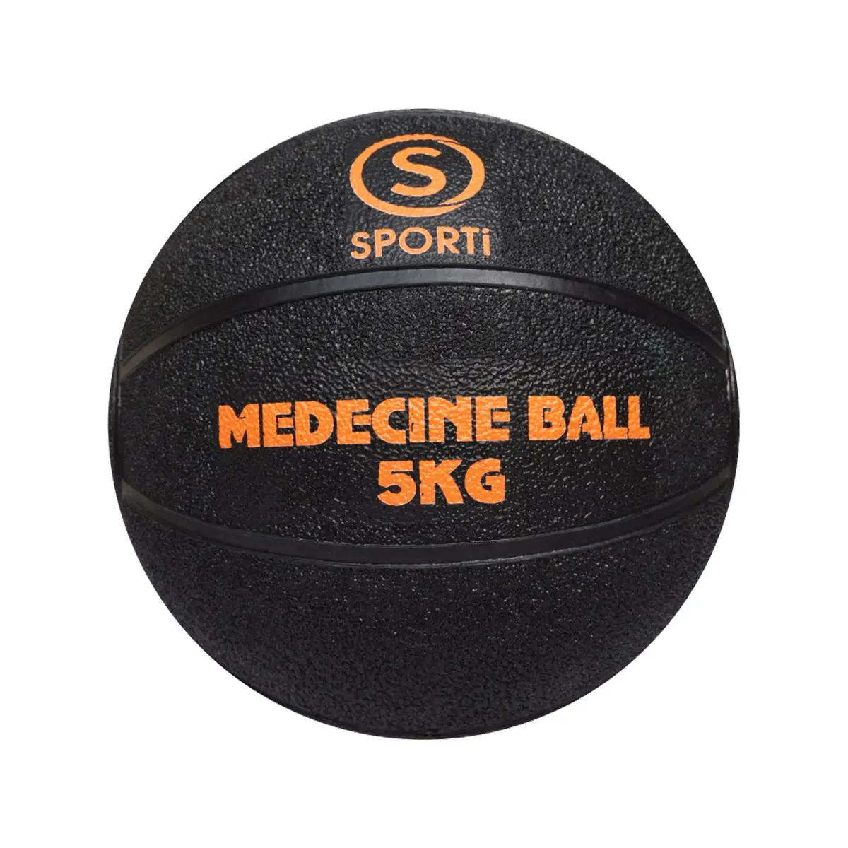 Sporti Medecine ball gonflable , Noir, Taille 5 Kg