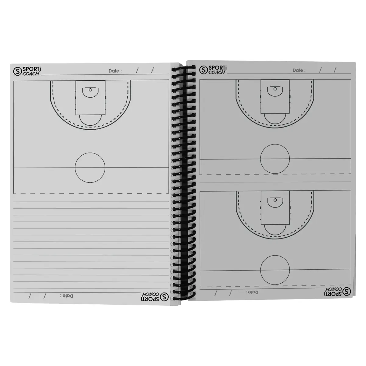 Notizbuch Coach Basketball mit Spiralbindung a5 Sporti