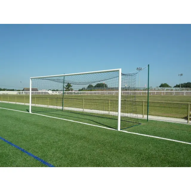 Paar Fußballtore für 11er zu verankern, Aluminium Durchmesser 102 mm Sporti