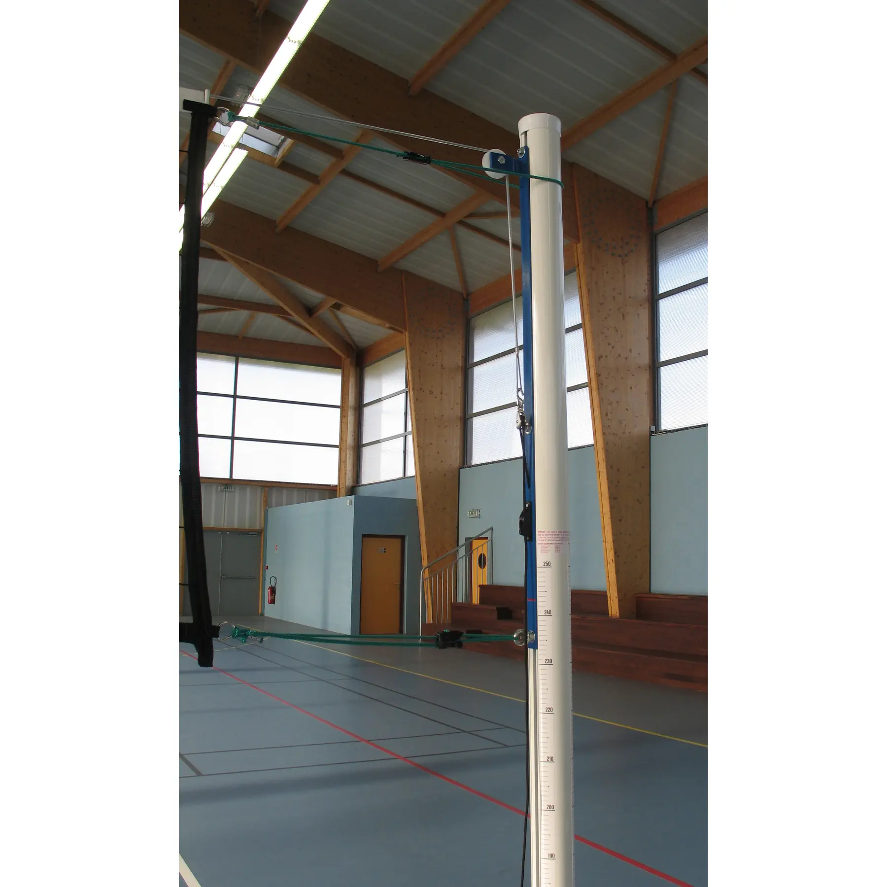 Coppia di pali da pallavolo in alluminio senza basamenti Sporti