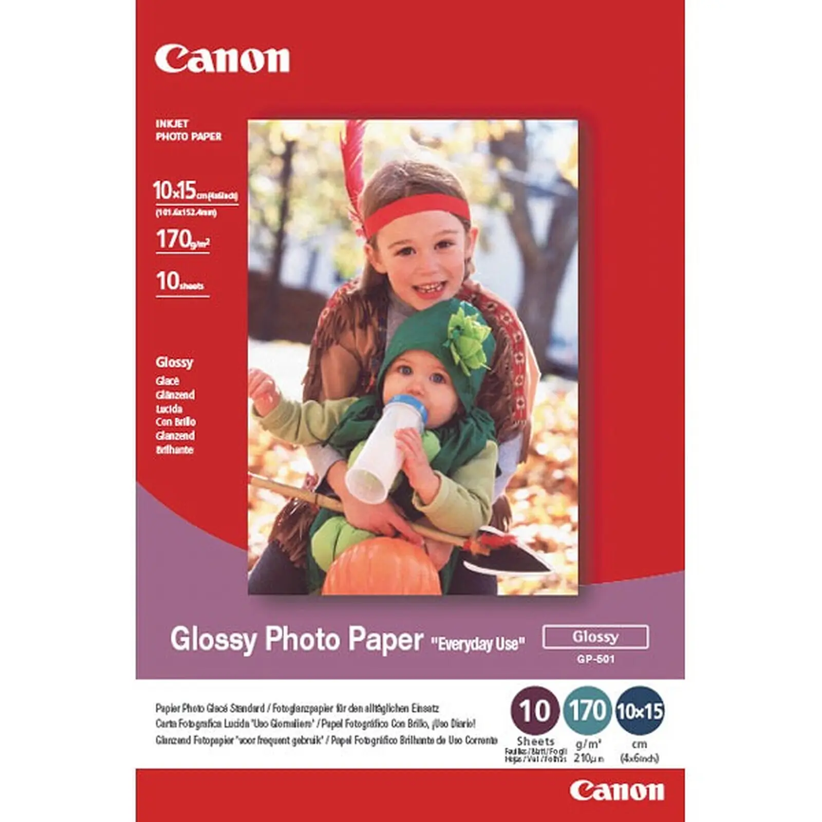 Fotopapier glänzend jet Tinte 100 Blatt Canon GP-501 210g/m2 4x6 "