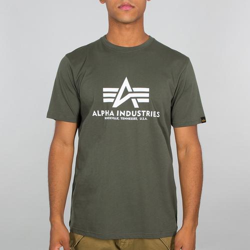 4059146138050 - Alpha Industries Basic T T-Shirt dunkelgrün in M