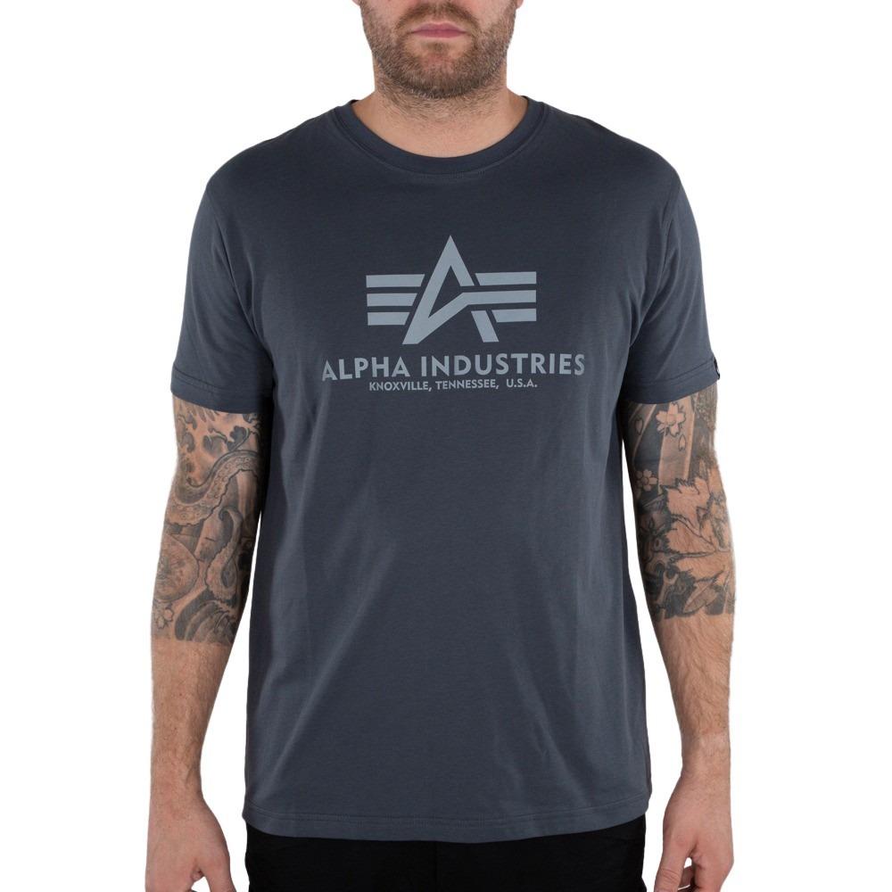 4059146455751 - T-Shirt Alpha Industries Basic Reflective Print