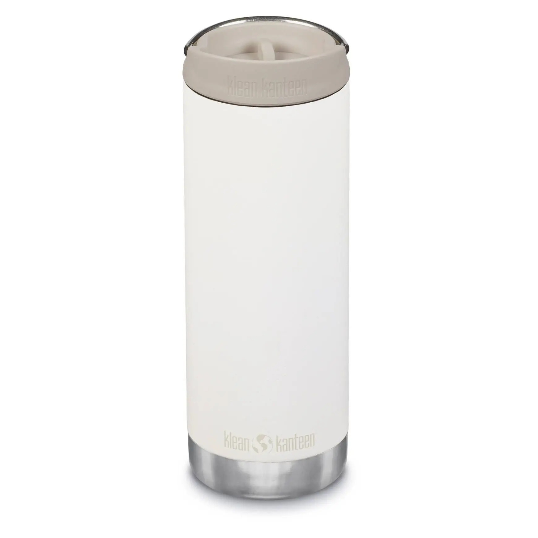 Klean Kanteen Unisex Beige Insulated Bottle With Coffee Lid Tkwide 16Oz