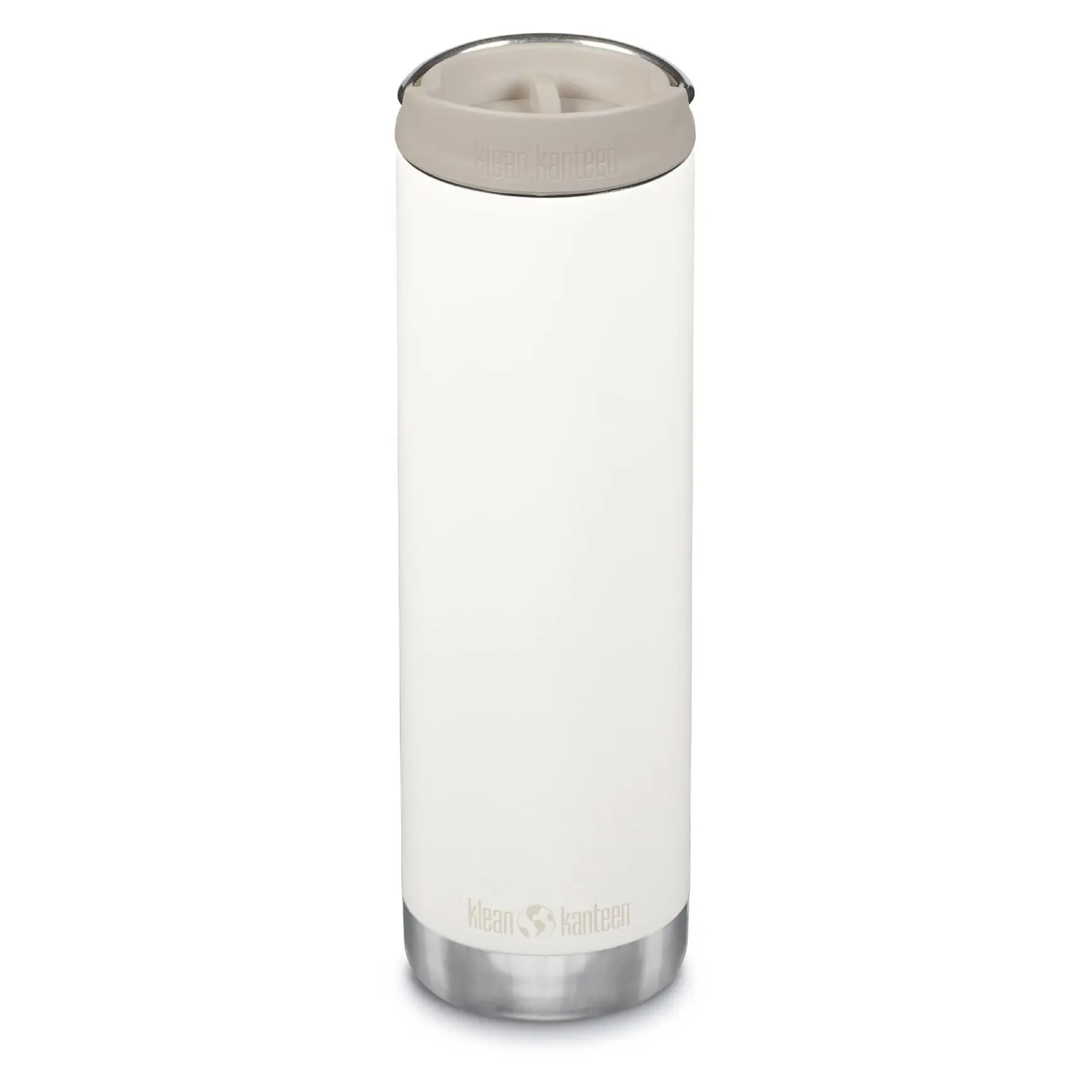 Klean Kanteen Unisex Beige Insulated Bottle With Coffee Lid Tkwide 20Oz