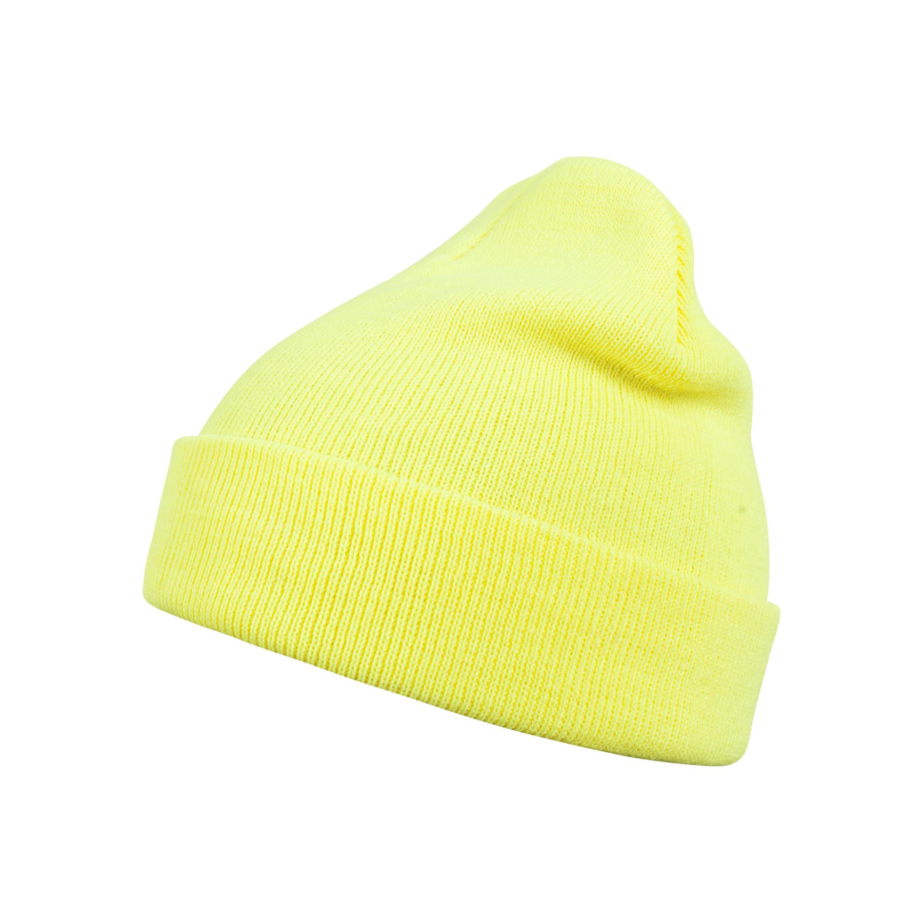 4250284112418 - Beanie - BEANIE BASIC FLAP - Neon Yellow