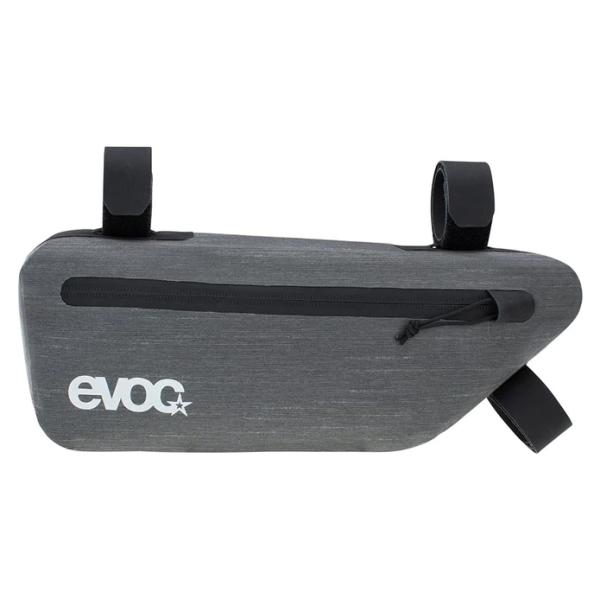 Evoc Frame Pack S, Borsa Leggera Per Il Telaio (Accessorio Ideale Per La Bicicletta, Pratica Borsa Da Mountain Bike, Dimensioni: 5 X 30 X 11 Cm, Peso: 120 G, Volume: 1,5 L), Grigio Carbonio-image