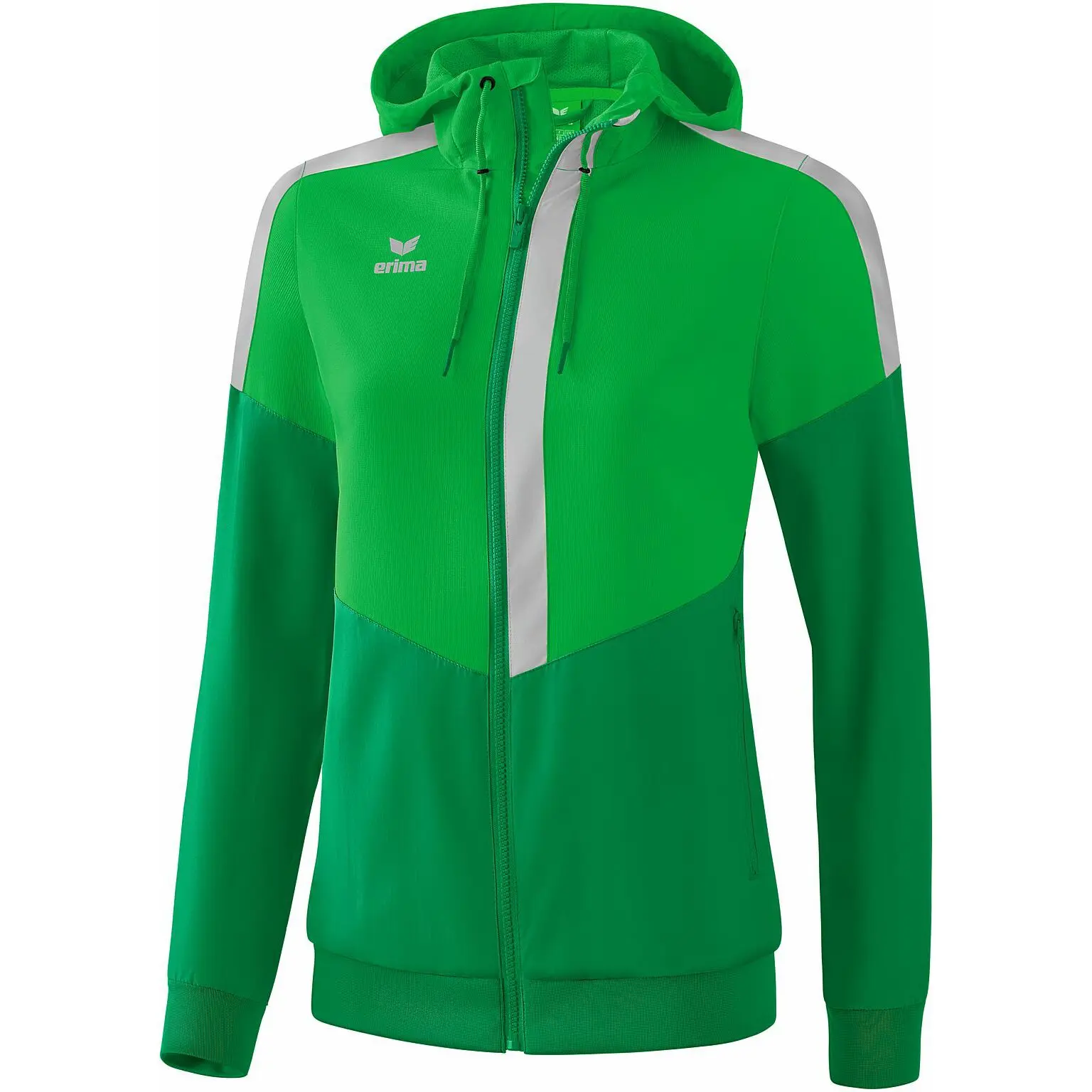 Erima Squad Tracktop Giacca Con Cappuccio Donna - Leggera Con Fodera In Rete - Poliestere