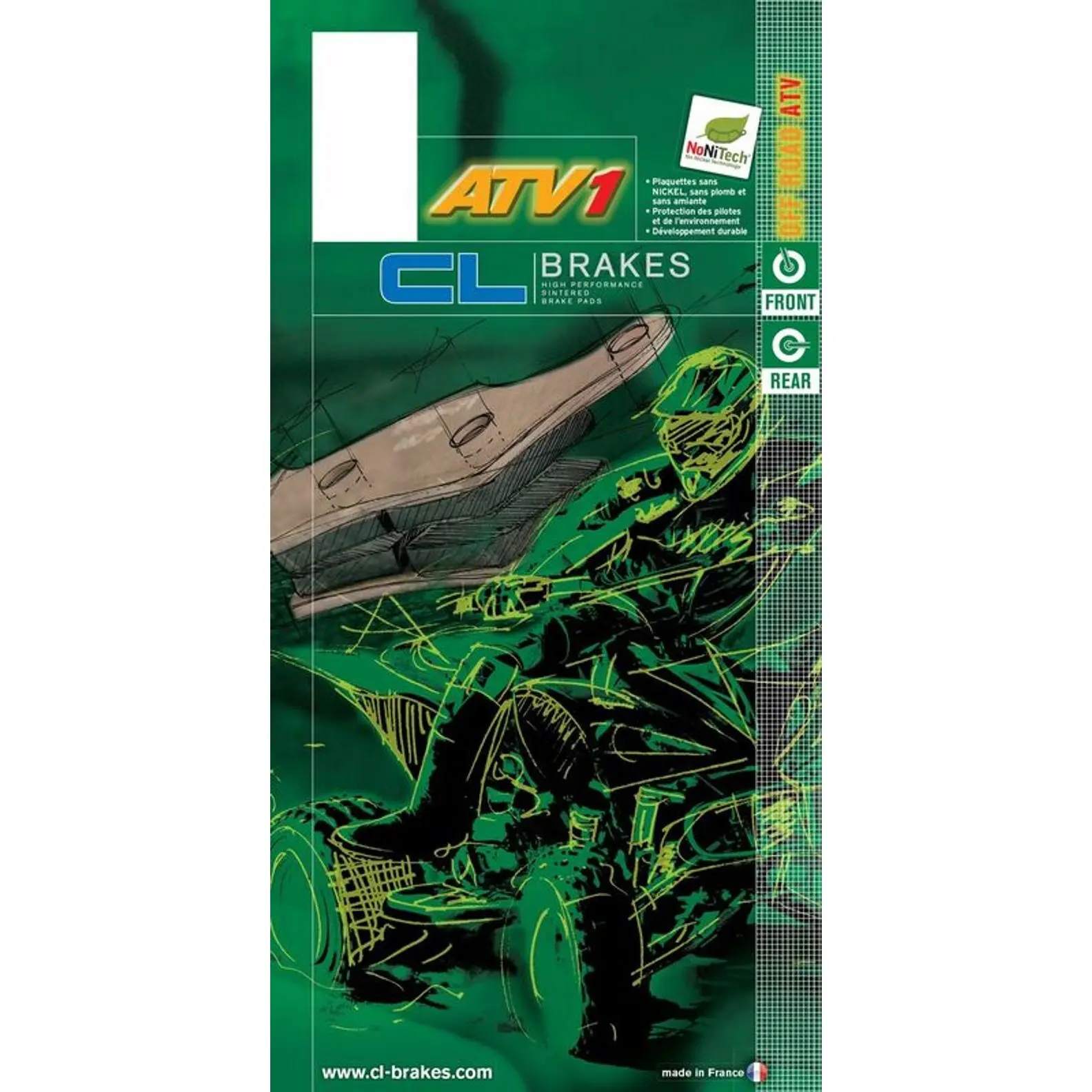 Bremsbelag Sintermetall CL Brakes 1205ATV1