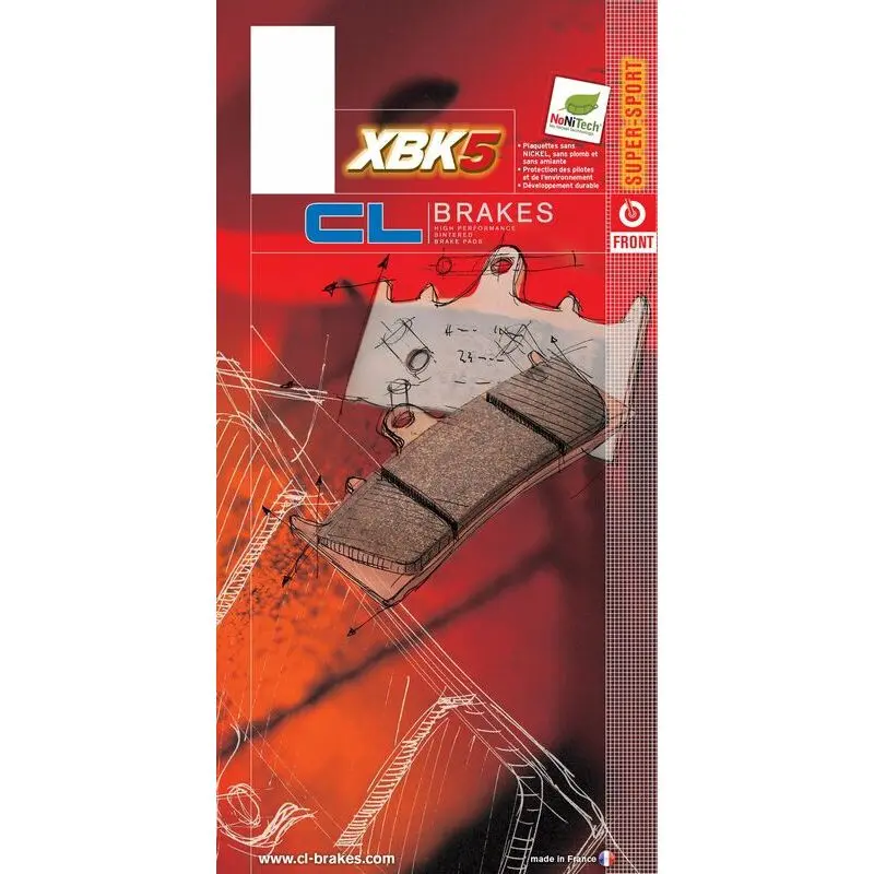 Straßenbremsbelag Sintermetall CL Brakes 2307XBK5