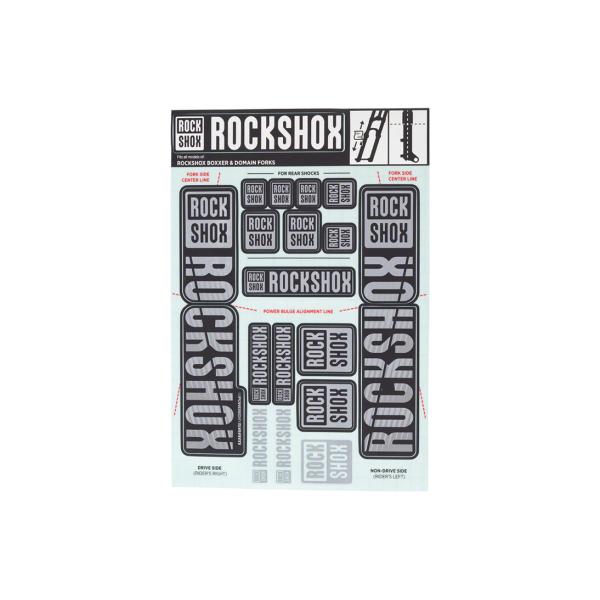 Velo Store - UK RockShox Stickers Rockshox Boxxer/Domain Dual Crown | Extra 10% off with Subscription, Postage £16.79 to UK Fedex.