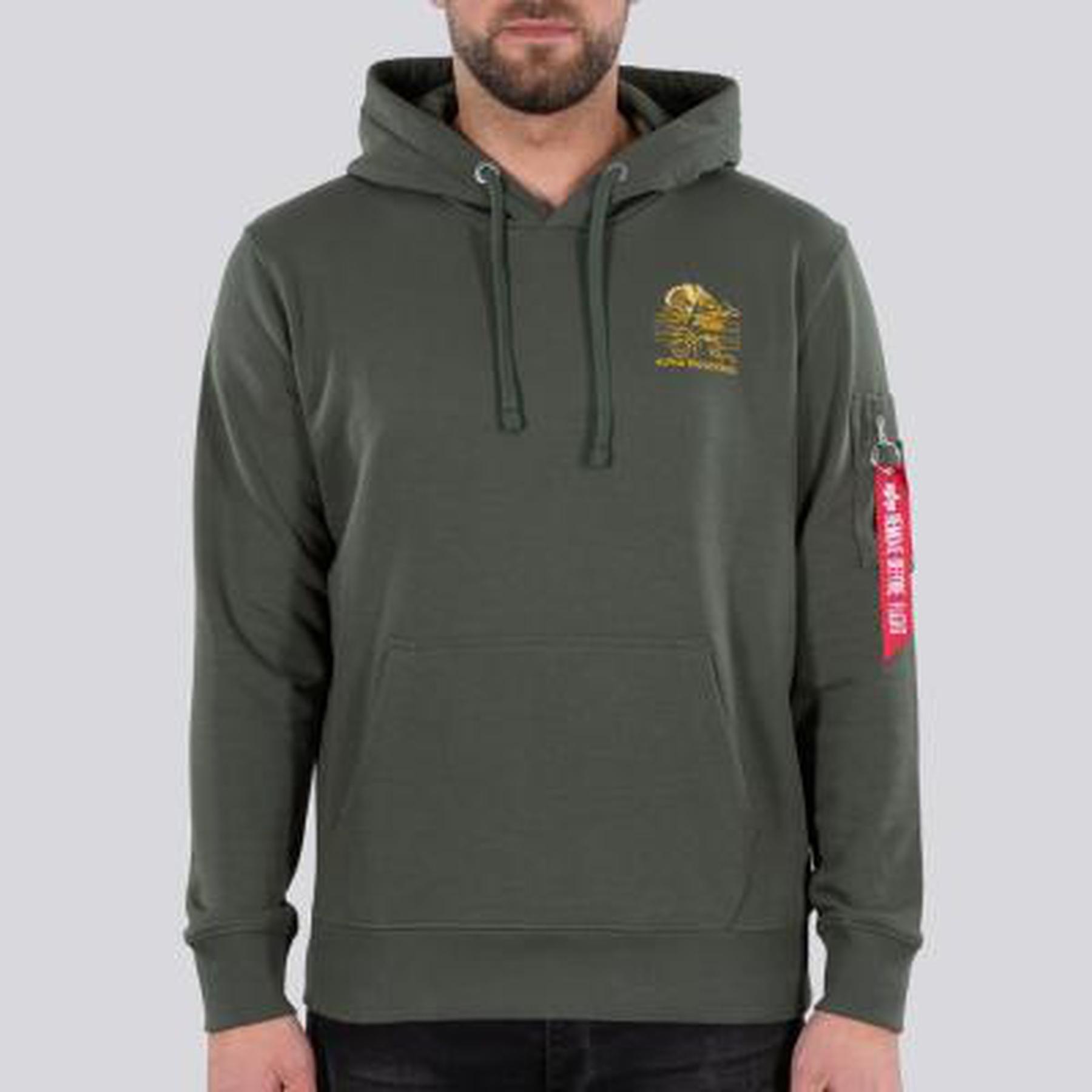 Felpa con cappuccio Alpha Industries Heritage Dragon