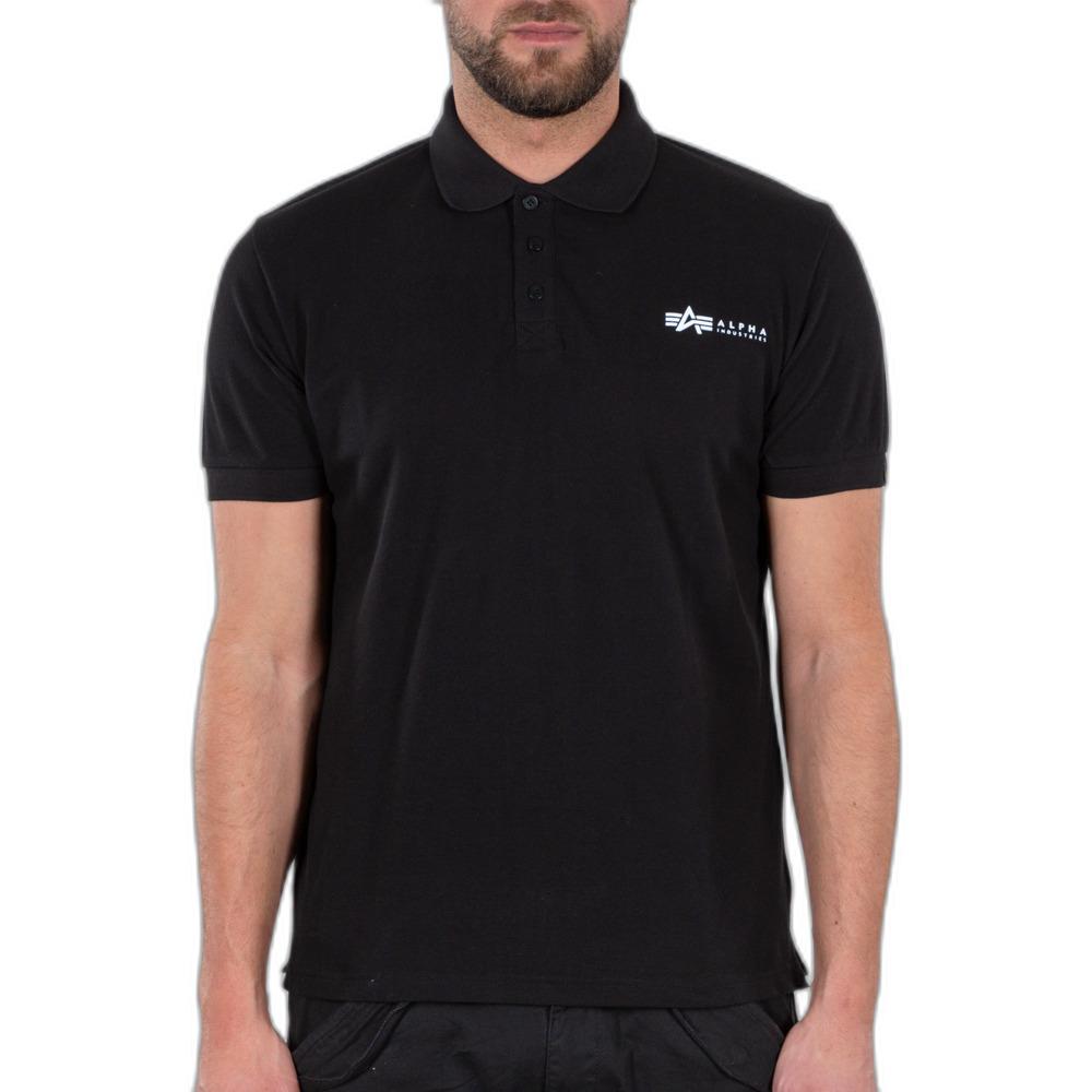 4059146534838 - Alpha Industries Basic Polo SL Trikot schwarz in XL