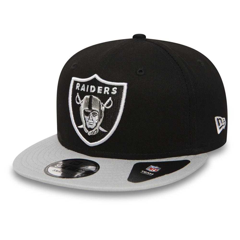 0885429060893 - New Era Super Snap Snapback OAKLAND RAIDERS Black Grey Schwarz Grau