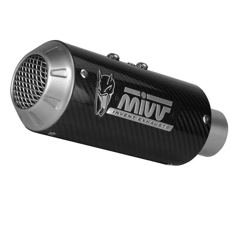 Motorradauspuff Mivv MK3 carbone/casquette inox Benelli 502C