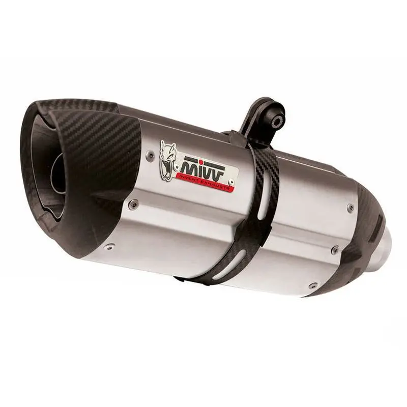 Motorradauspuff Mivv Suono inox/casquette carbonne