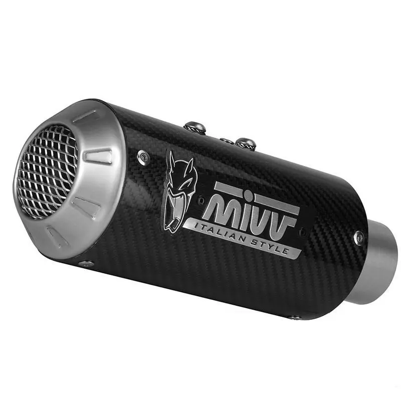 Motorradauspuff Mivv MK3 carbone/casquette inox Kawasaki Z900