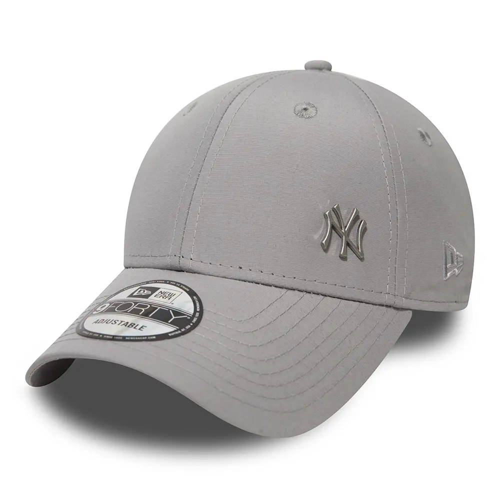 0889675951547 - New Era MLB Flawless Logo 9Forty Adjustable Cap NY YANKEES Grau