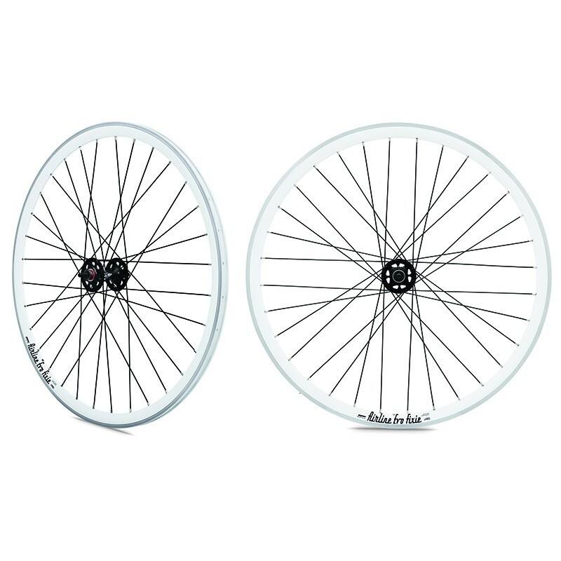 Velo Store - UK Rear wheel fixie white rim black hub Rodi | Extra 10% off with Subscription, Postage £16.79 to UK Fedex.