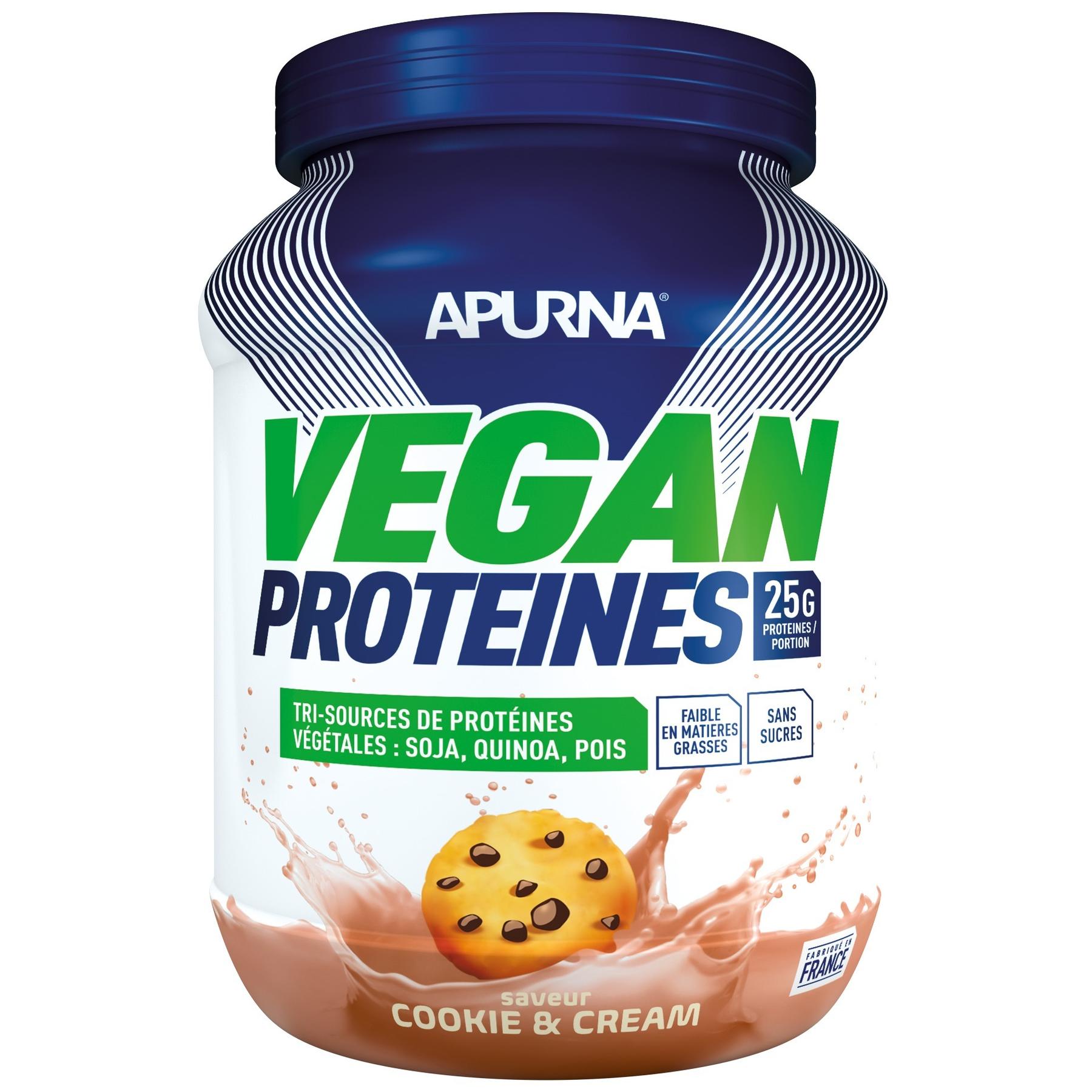 Velo Store - UK Vegan protein Apurna Cookie and cream - Pot 600g | Extra 10% off with Subscription, Postage £16.79 to UK Fedex.