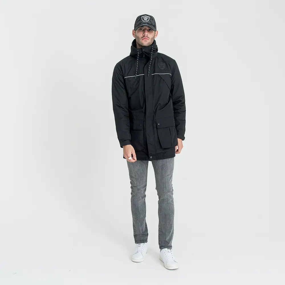 0191324316561 - Parka New Era Oakland Raiders Ntc