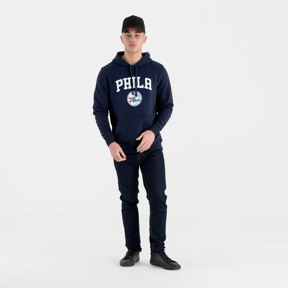 Sweat   capuche New Era  avec logo de l'équipe Philadehia 76ers