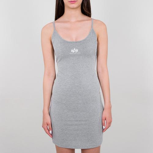 4059146427796 - Industries Basic Small Logo Damen Kleid - Grau - L - female