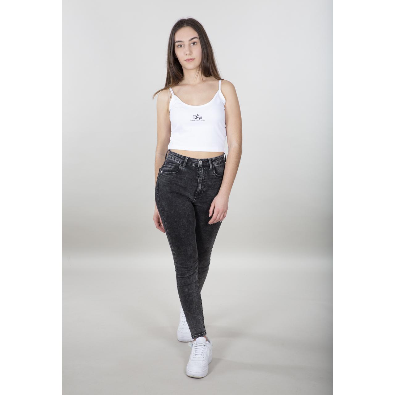 4059146428434 - Industries Basic Crop SL Damen Top - Weiss - M - female