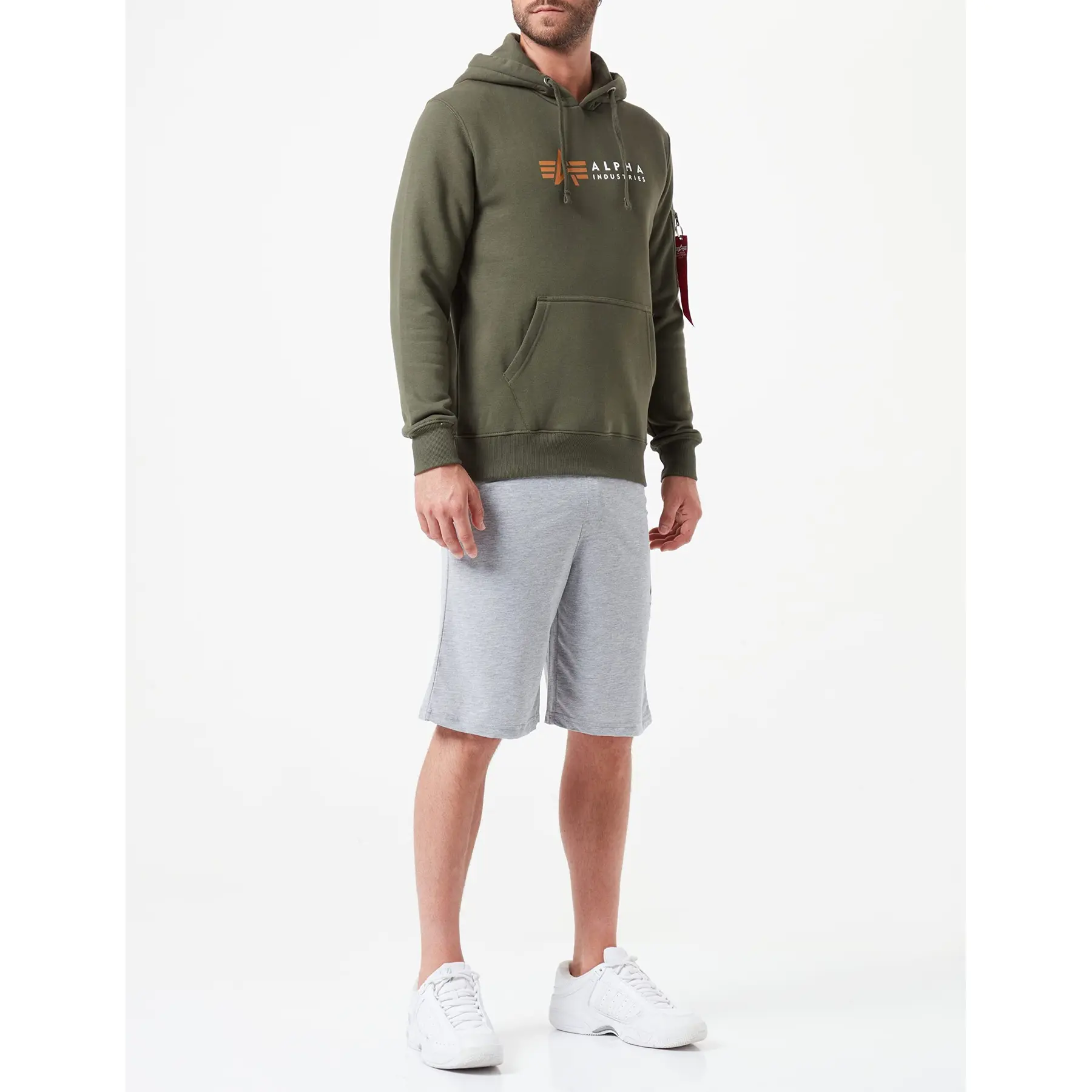 Felpa Alpha Industries con cappuccio label
