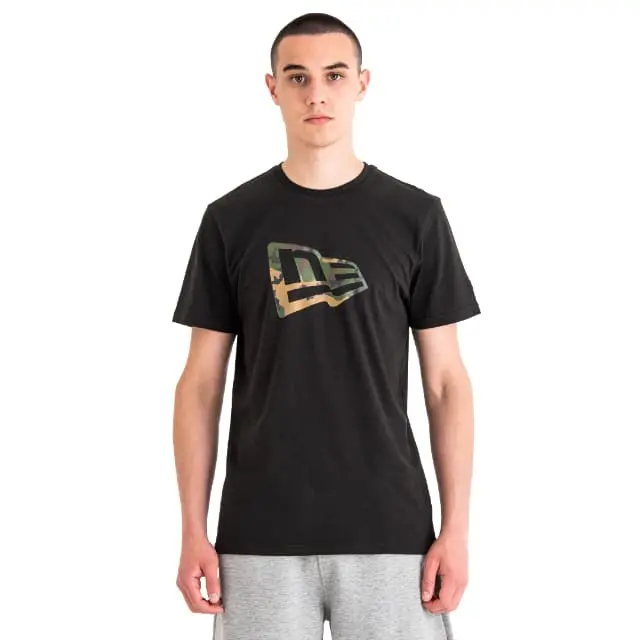 0192858782389 - New Era T-Shirt Herren NE FLAG CAMO INFLILL Schwarz