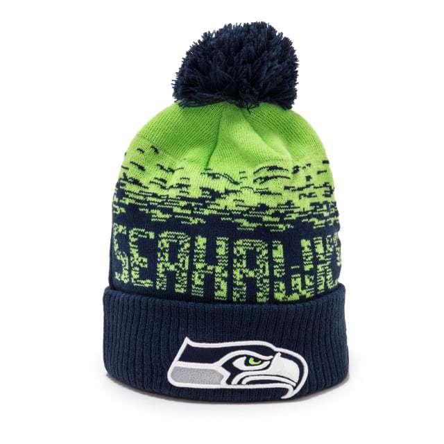 0193650537733 - New Era NFL Sport Cuff Beanie Seattle Seahawks OTC Herren (Blau one size) Caps