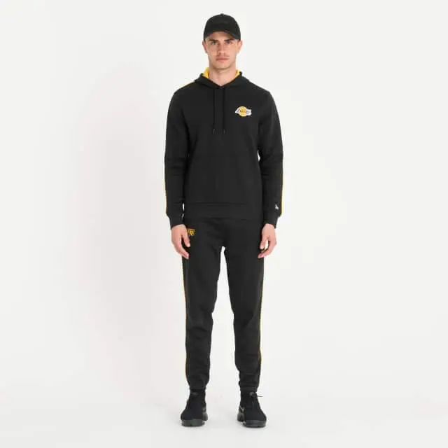 Felpa con cappuccio New Era NBA Stripe Los Angeles Lakers