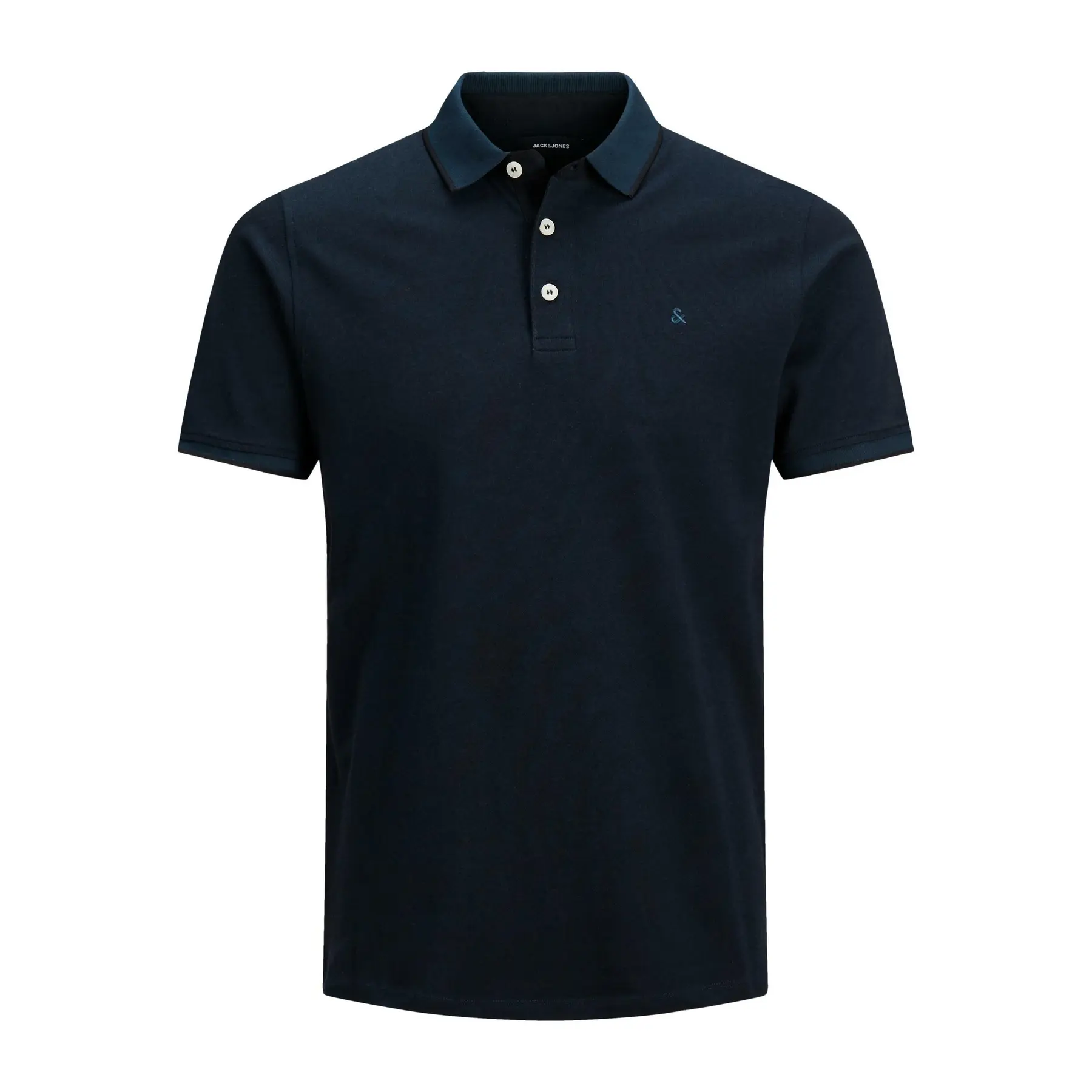 5715211103451 - Übergröße  Jack & Jones Poloshirt aus reiner Baumwolle in Marine 5715211103451 - Übergröße  Jack & Jones Poloshirt aus reiner Baumwolle in Marine