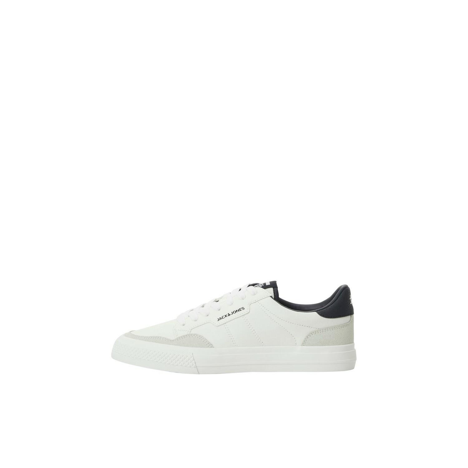 5714927537550 - Jack & Jones - Canvas-Sneaker in Weiß mit kontrastierenden Einsätzen