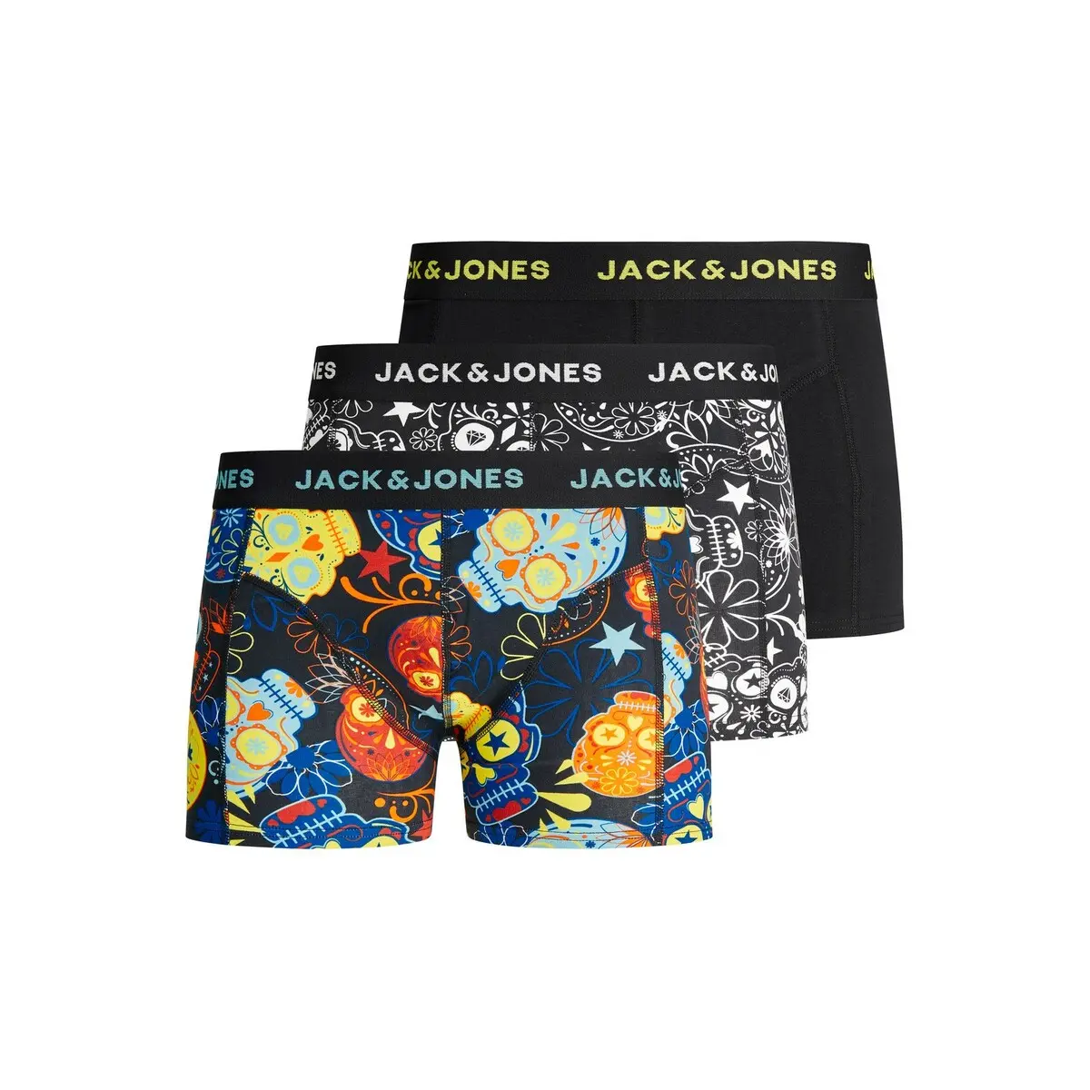 5715093722320 - JACK & JONES Junior Kinder Boxershorts JACSUGAR 3er Pack schwarz Jungen Kinder