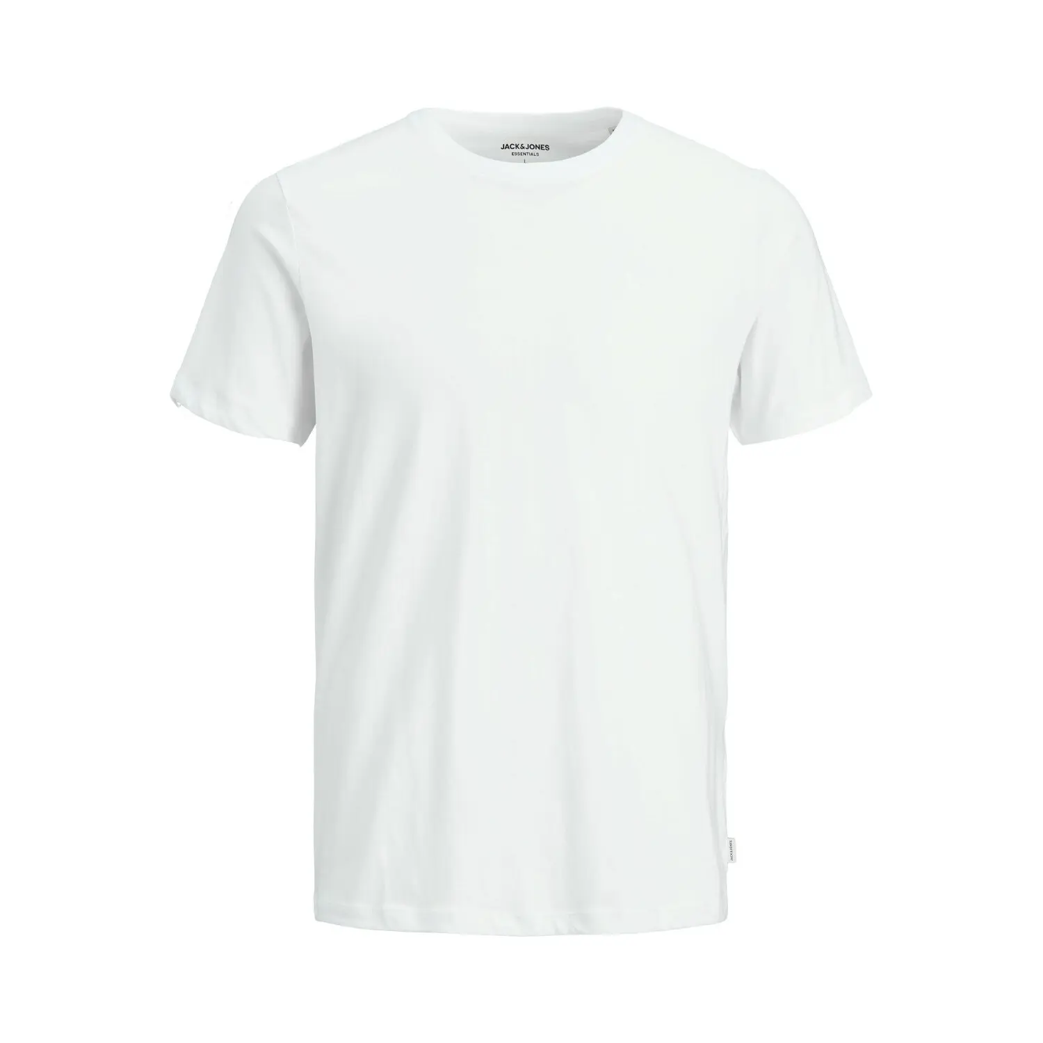 5714487617129 - Jack & Jones Essentials - T-Shirt mit Baumwolle und Rundhalsausschnitt in Weiß - WHITE