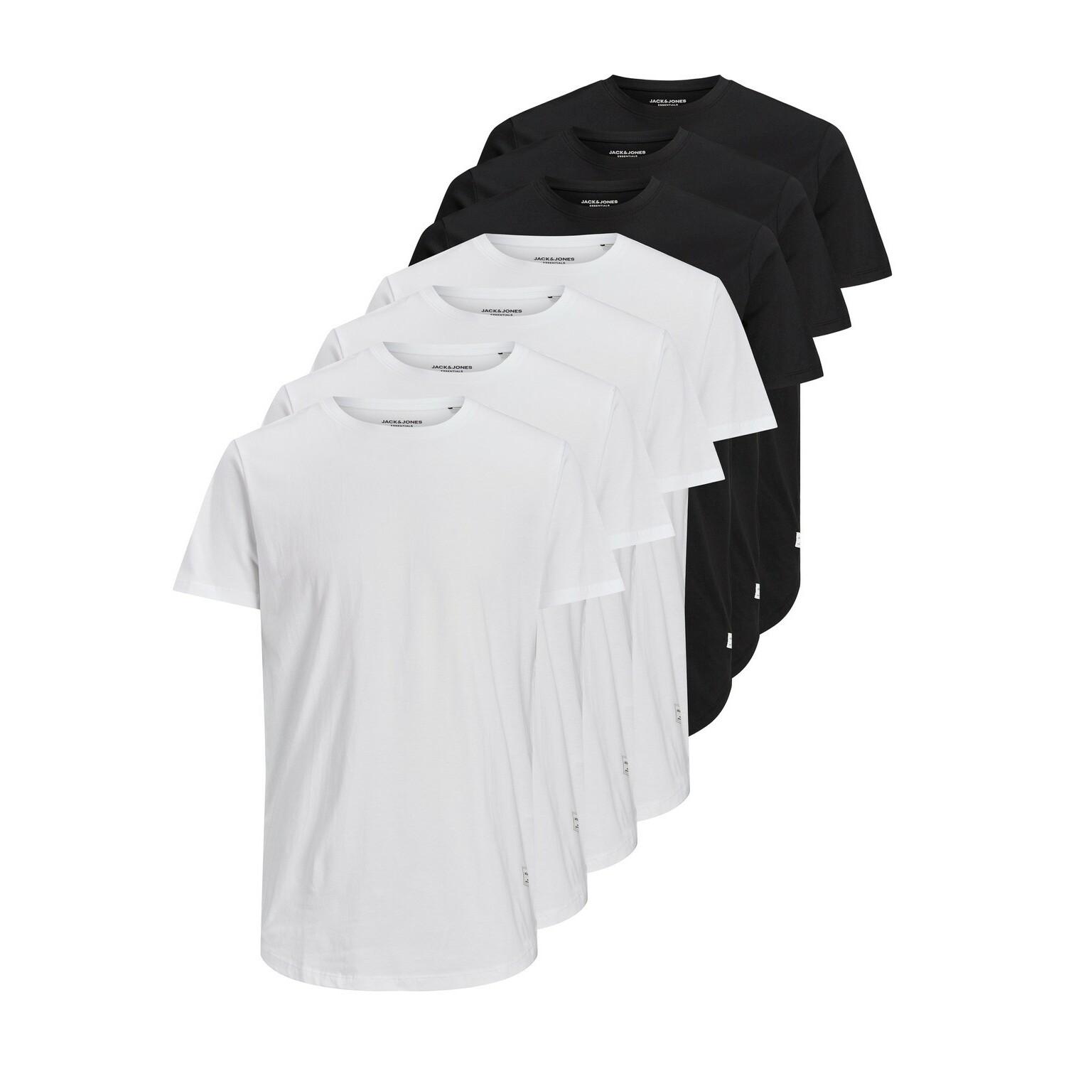 5715111576942 - Jack & Jones T-Shirt 7er Pack Herren Baumwolle weiß 5715111576942 - Jack & Jones T-Shirt 7er Pack Herren Baumwolle weiß