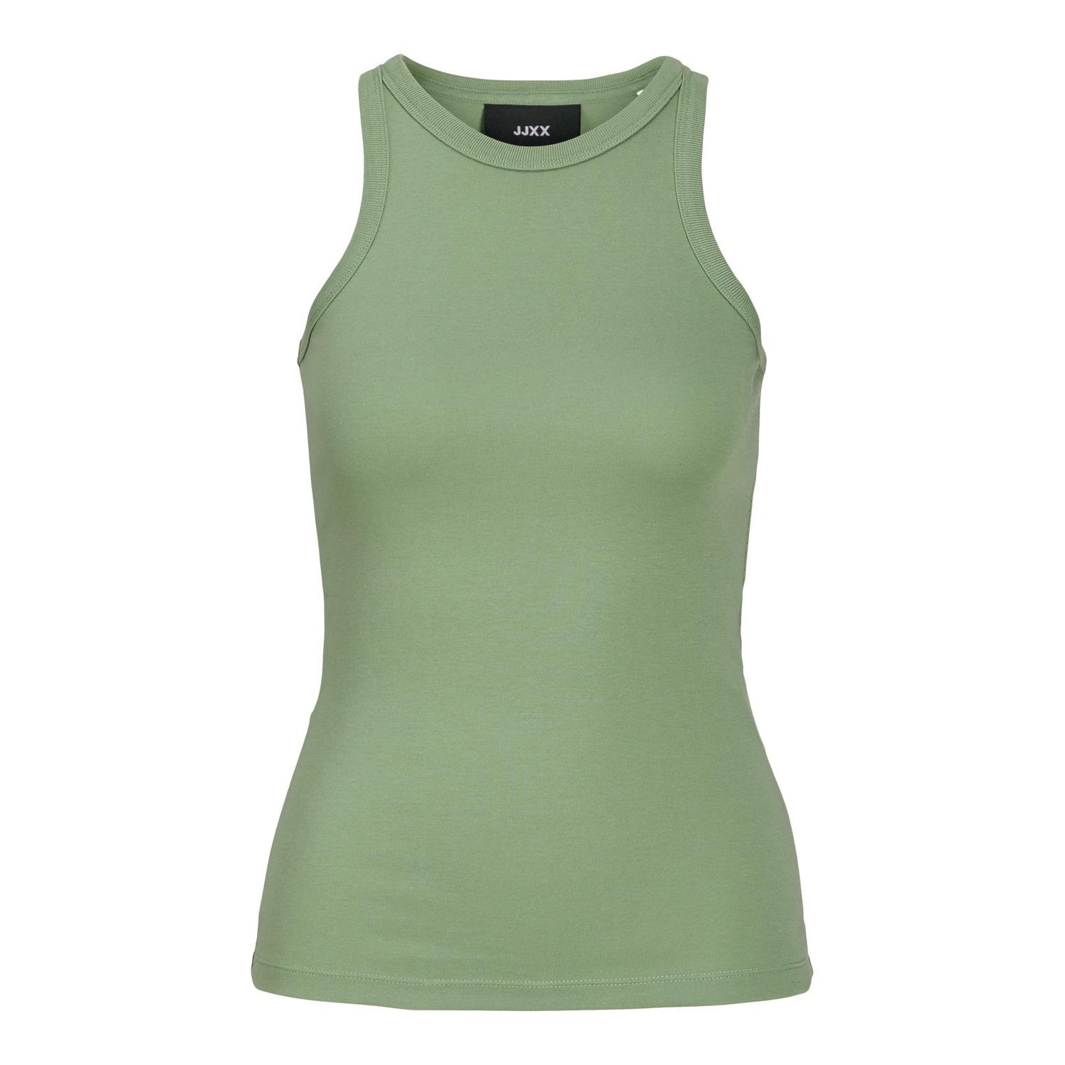 5715364428630 - JJXX - Geripptes hochgeschlossenes Trägertop in Khaki-Grün