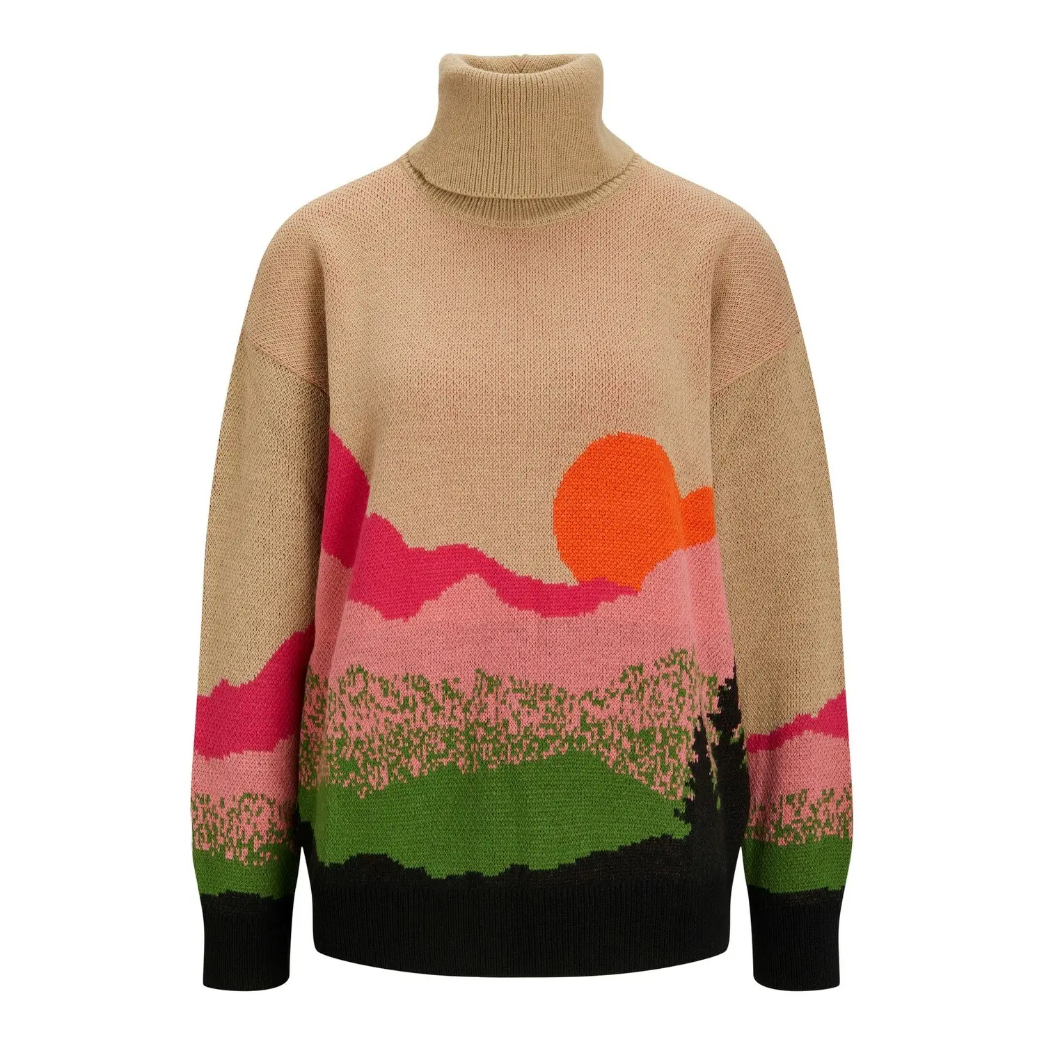 Rollkragenpullover mit langen Ärmeln, Damen JJXX gaia