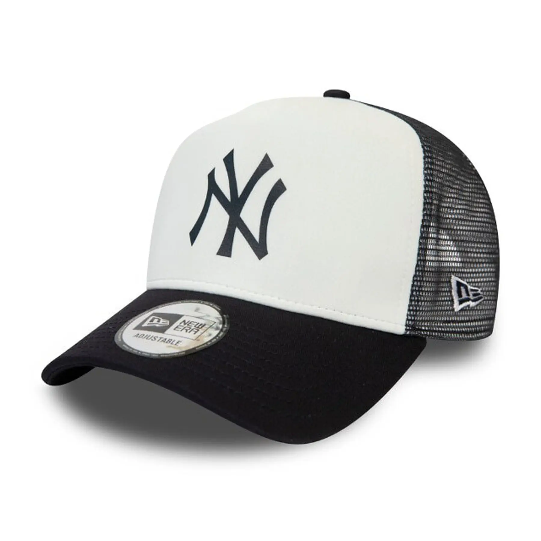 0194457429856 - New Era Team Colour Block Trucker Cap NY YANKEES Blau Weiß