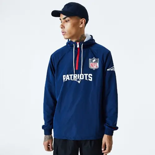 0194789157274 - Veste coupe vent New Era  NFL 1 4 Zip New England Patriots
